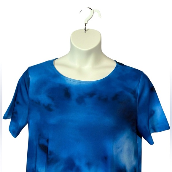 NWOT Icōne by Simons, Chic Stretch Dress, Large, Blue - Picture 3 of 8